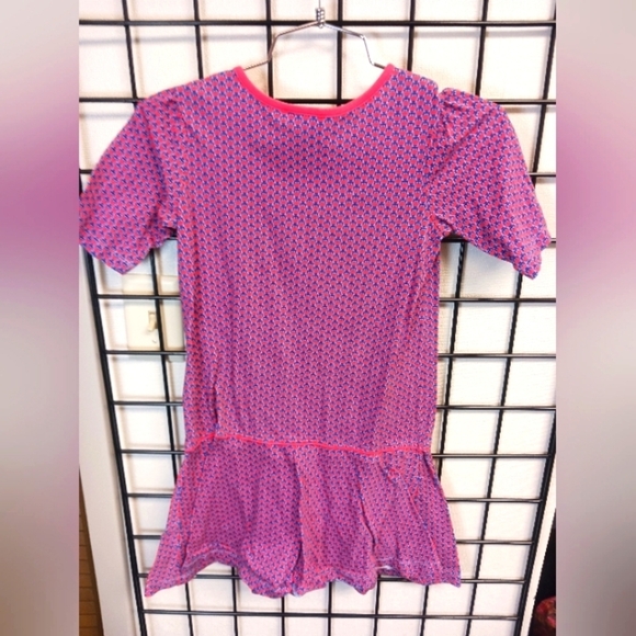 Hanna Andersson Dress Girls Purple and Coral Owl Size 130 (6-8) Medium - Picture 3 of 5